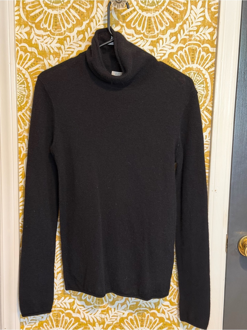 Jigsaw Black Men's Cashmere-Blend Turtleneck Sweater